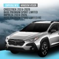Out-channel Window Vent Visor Deflectors Tape-on Side Rain Guards For Subaru Crosstrek 2024-2026 Base Premium Sport Limited 4