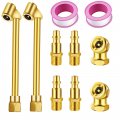 Godeson Air Chuck Set 2pcs Heavy Duty Dual Head 2 Pcs Closed Ball Tire With 1 4 Fnpt And 4pcs Standard Male Quick Plug Fill Kit 