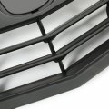 Hecasa Front Bumper Upper Grille Compatible With 2011-2014 Acura Tsx Replacement For 71121tl2a51 3-in-one Whole Grill Kit Black