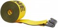 Mytee Products Kinedyne Winch Straps 4 X 27 Gold Heavy Duty Tie Down W Flat Hooks Wll 00 Lbs 4 Inch Cargo Control For Flatbed 