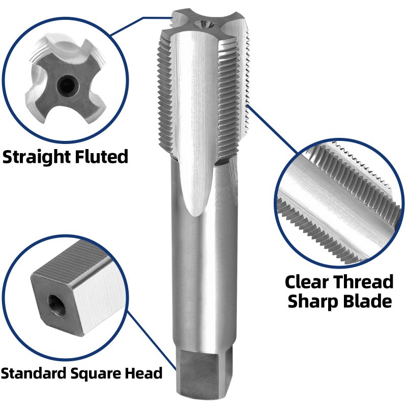 Burkit 1-1 4 -12 Unf Thread Tap Left Hand Hss X 12 Straight Fluted Machine
