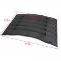 Chevy Camaro 2016 2017 2018 2019 Rear Window Louvers Replacement Windshield Sun Shade Cover Lambo Style Matte Black