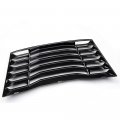 Chevy Camaro 2016 2017 2018 2019 Rear Window Louvers Replacement Windshield Sun Shade Cover Lambo Style Matte Black