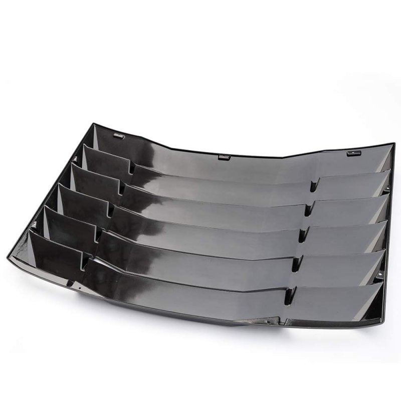 Chevy Camaro 2016 2017 2018 2019 Rear Window Louvers Replacement Windshield Sun Shade Cover Lambo Style Matte Black