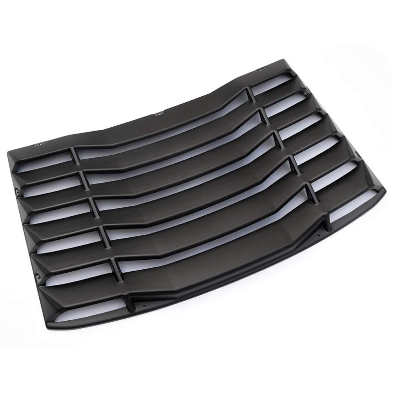 Chevy Camaro 2016 2017 2018 2019 Rear Window Louvers Replacement Windshield Sun Shade Cover Lambo Style Matte Black