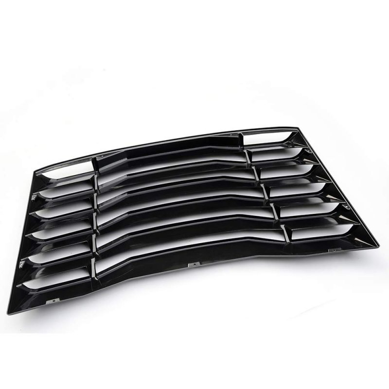 Chevy Camaro 2016 2017 2018 2019 Rear Window Louvers Replacement Windshield Sun Shade Cover Lambo Style Matte Black