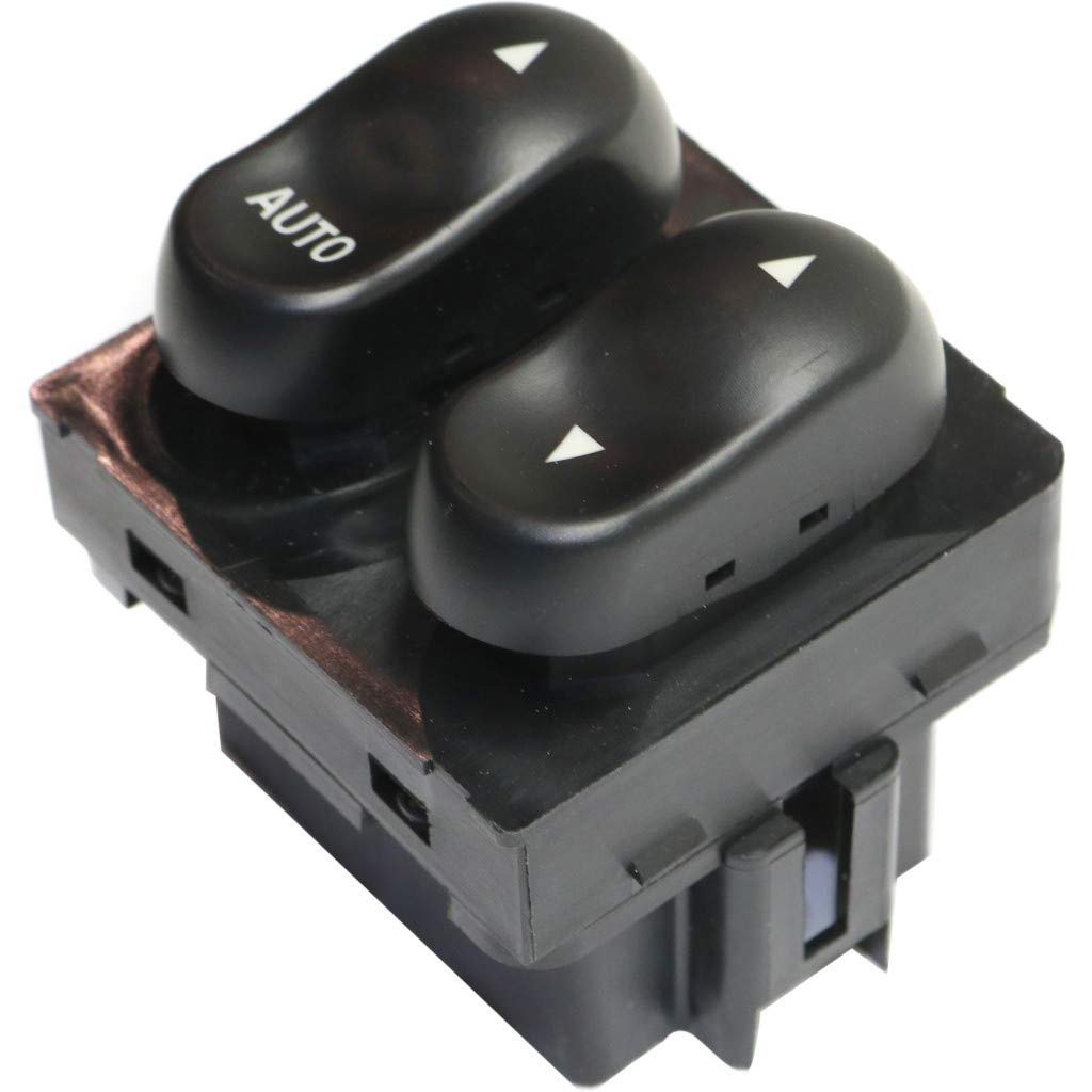 Ford F-150 Window Switch 1999 2000 2001 2002 Driver Side Front Black 2 Button Replacement Part 901-315