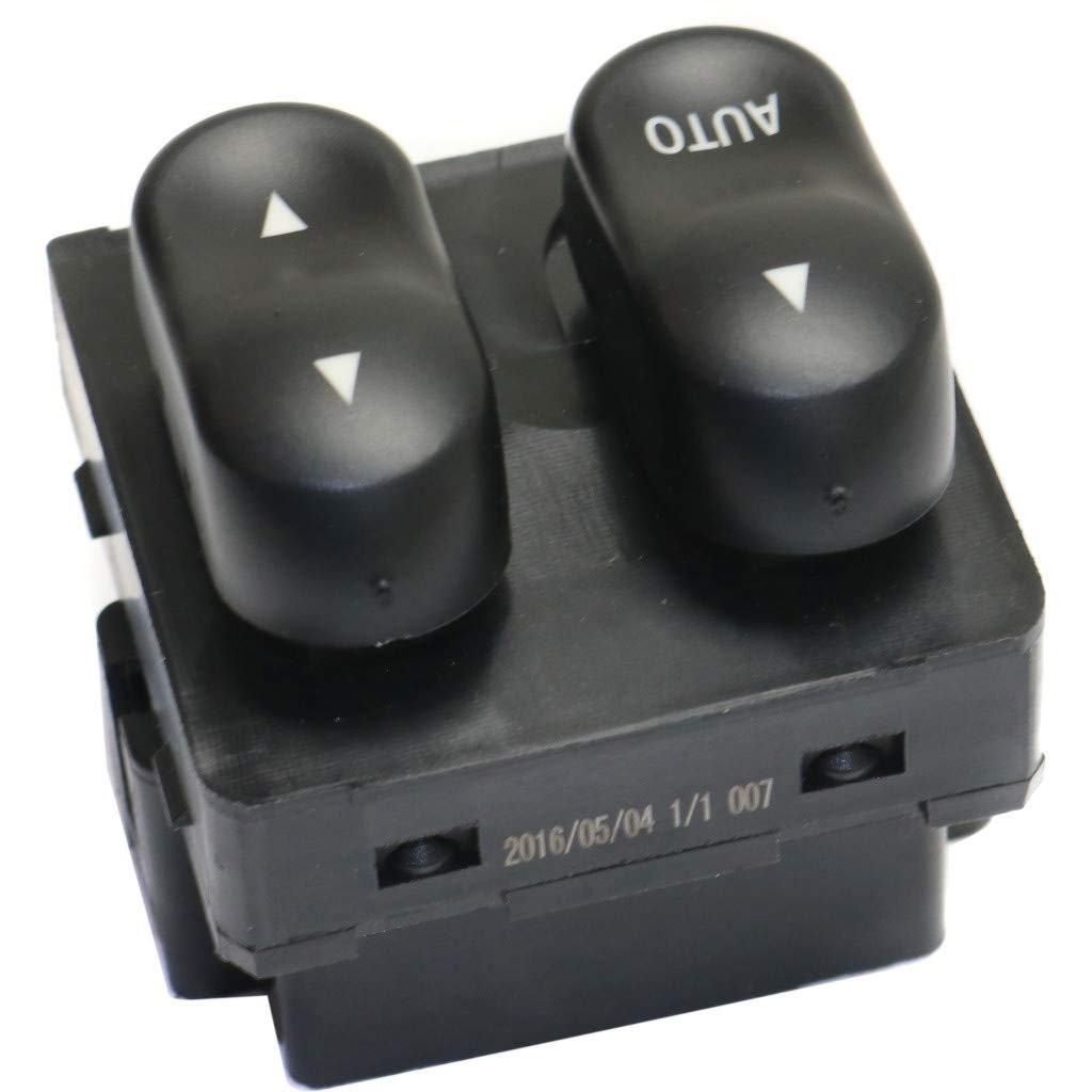 Ford F-150 Window Switch 1999 2000 2001 2002 Driver Side Front Black 2 Button Replacement Part 901-315