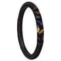Auto Expressions Monarch Butterfly Steering Wheel Cover Black Color 