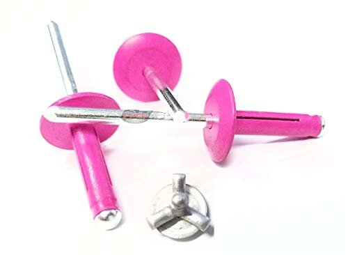 Pink 3 16 In Large Head Tri Fold Exploding Aluminum Mandrel Pop Rivets 250 Pack