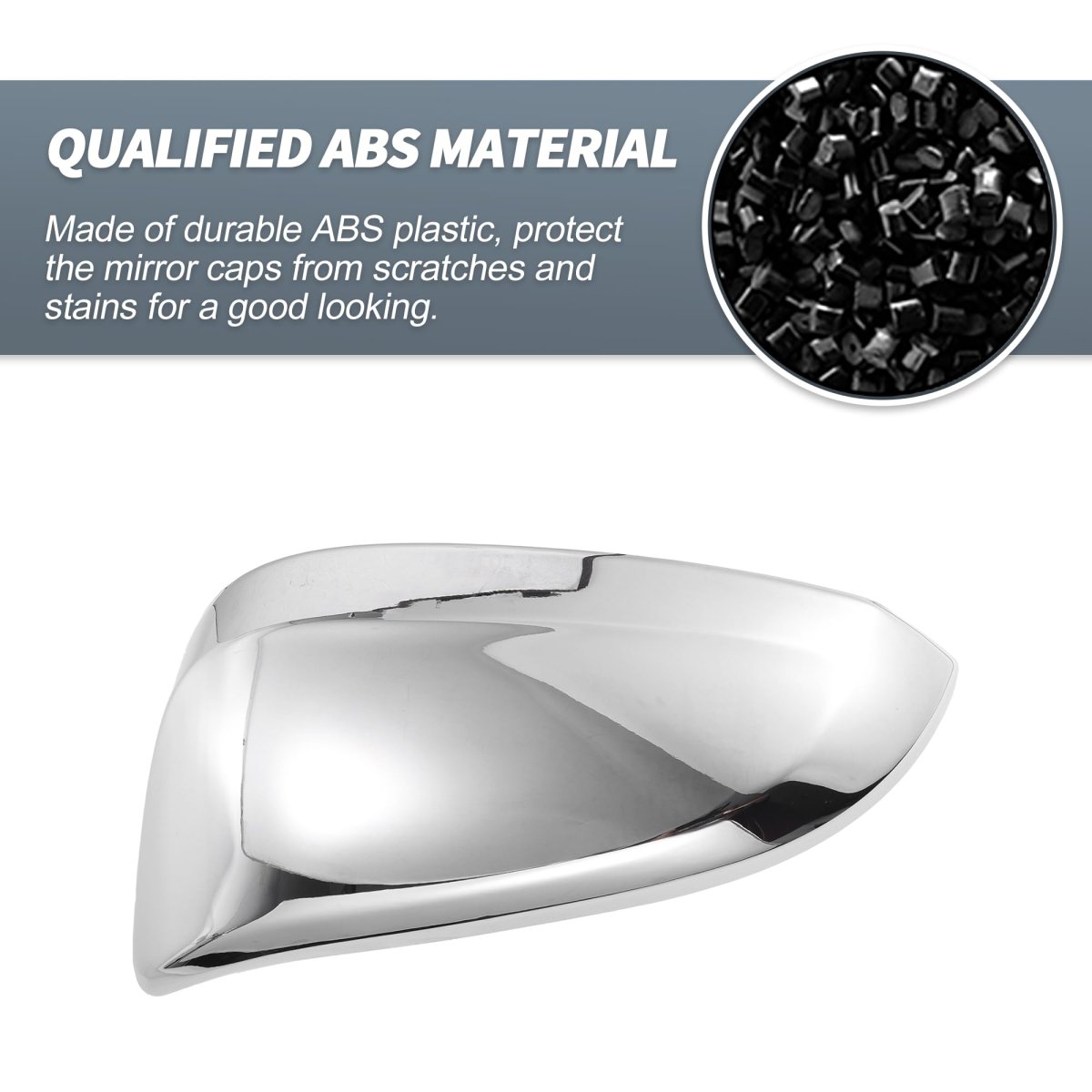 Pair Car Rear View Driver Passenger Side Mirror Cover Cap Overlay Chrome Plated For Toyota Hilux 2015-2022 Guard Exterior