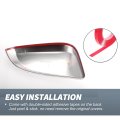 Pair Car Rear View Driver Passenger Side Mirror Cover Cap Overlay Chrome Plated For Toyota Hilux 2015-2022 Guard Exterior