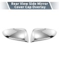 Pair Car Rear View Driver Passenger Side Mirror Cover Cap Overlay Chrome Plated For Toyota Hilux 2015-2022 Guard Exterior