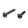Self Tapping Screws Stainless Steel Material Clear Zinc Finish Coarse Thread Phillips Drive Style Pan Head Shape 8 Pieces 