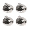 Urdrsaf 4pcs Wb03t10295 Chrome Gas Stove Knob Surface Burner Control Knobs Replacement For Ge 