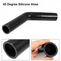 X Autohaux 32mm 1 26 Id 45 Degree Elbow Silicone Reducer Hose Pipe Bend Turbo Water Intercooler Black