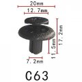 Autobahn88 Push-type-rivet Clip Compatible With Toyota Lexus Oem 9046707138 Pack Of 20