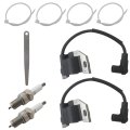 Ignition Coil And Spark Plug Replacement 21171-0743 21171-0711 For John Deere Kawasaki Fr651v Fr691v Fx751v Fx801v Fx850v