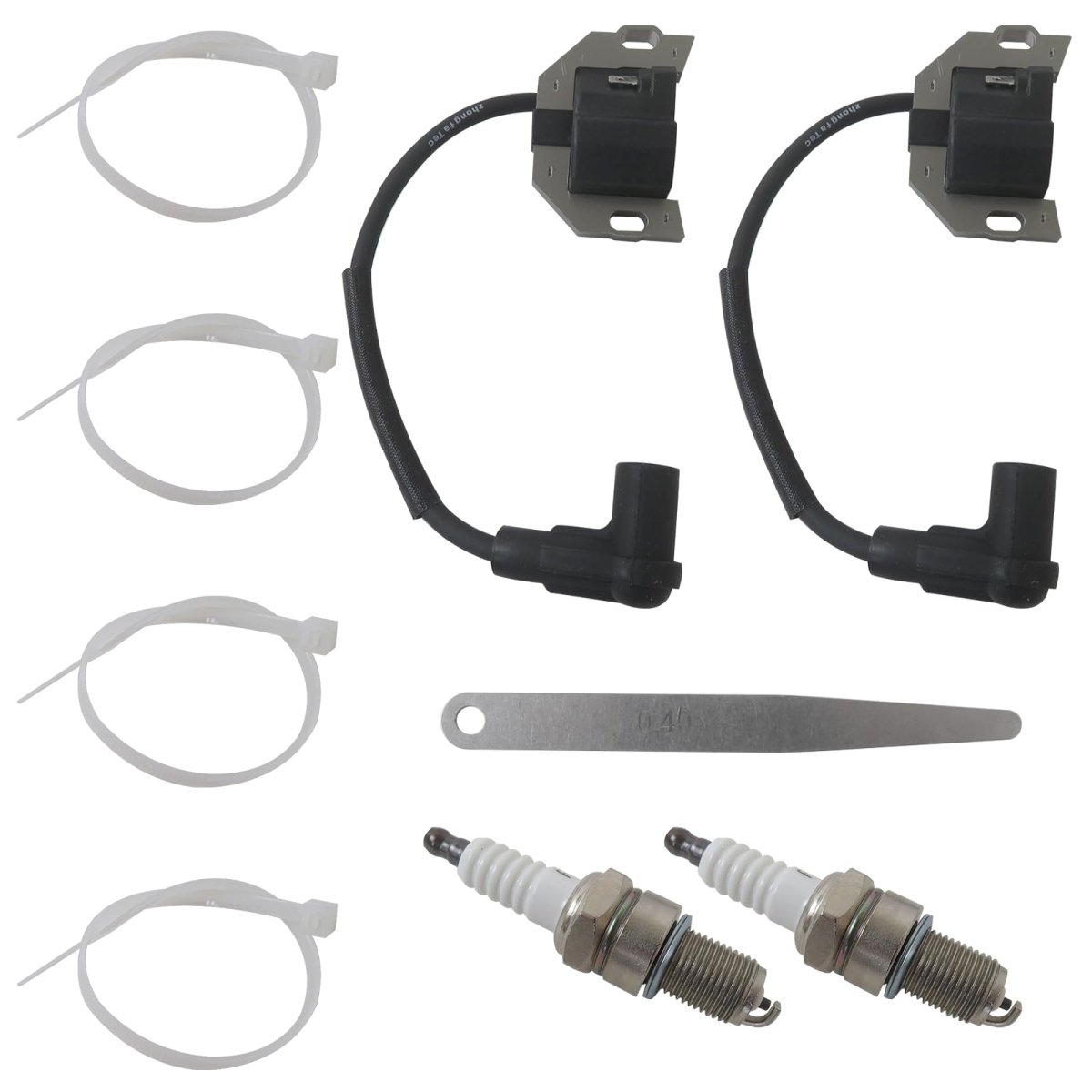 Ignition Coil And Spark Plug Replacement 21171-0743 21171-0711 For John Deere Kawasaki Fr651v Fr691v Fx751v Fx801v Fx850v