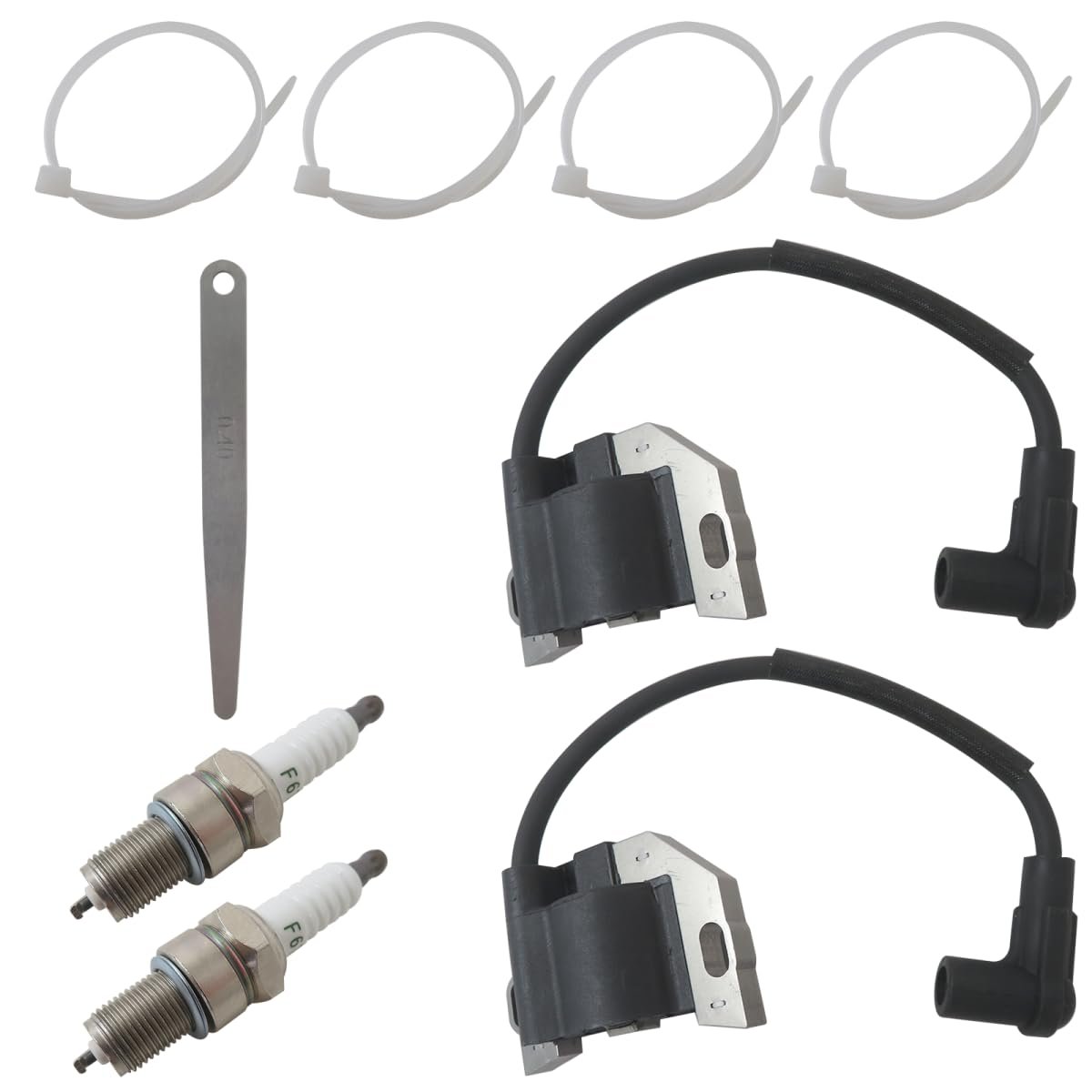 Ignition Coil And Spark Plug Replacement 21171-0743 21171-0711 For John Deere Kawasaki Fr651v Fr691v Fx751v Fx801v Fx850v