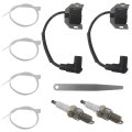 Ignition Coil And Spark Plug Replacement 21171-0743 21171-0711 For John Deere Kawasaki Fr651v Fr691v Fx751v Fx801v Fx850v