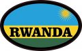 Stickertalk Oval Rwandan Flag Rwanda Vinyl Sticker 4 Inches By 2 5 