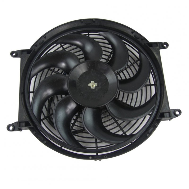 14 In 12v 90w Universal Electric Radiator Cooling Slim Fan Push Pull Mount Kit 8 Plastic Blades 2000 Rpm 2250 Cfm For
