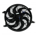 14 In 12v 90w Universal Electric Radiator Cooling Slim Fan Push Pull Mount Kit 8 Plastic Blades 2000 Rpm 2250 Cfm For