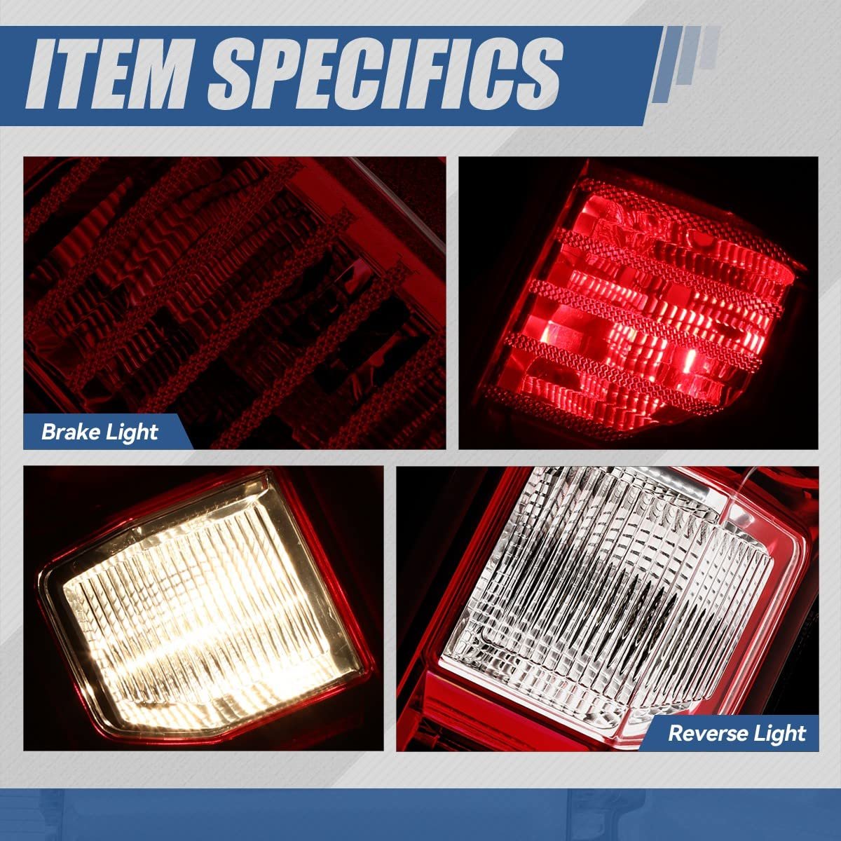 Auto Dynasty Tail Lights Assembly For 2019-2024 Silverado 1500 Wt Lt 2500hd 3500hd Rear Brake Lamps Driver And Passenger Side