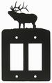 Solitary Elk Double Gfi Rocker Light Switch Plate Cover 