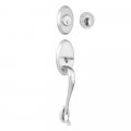 Sure-loc An507 Aspen Sectional Single Cylinder Keyed Entry Exterior Pack Handleset Satin Nickel 