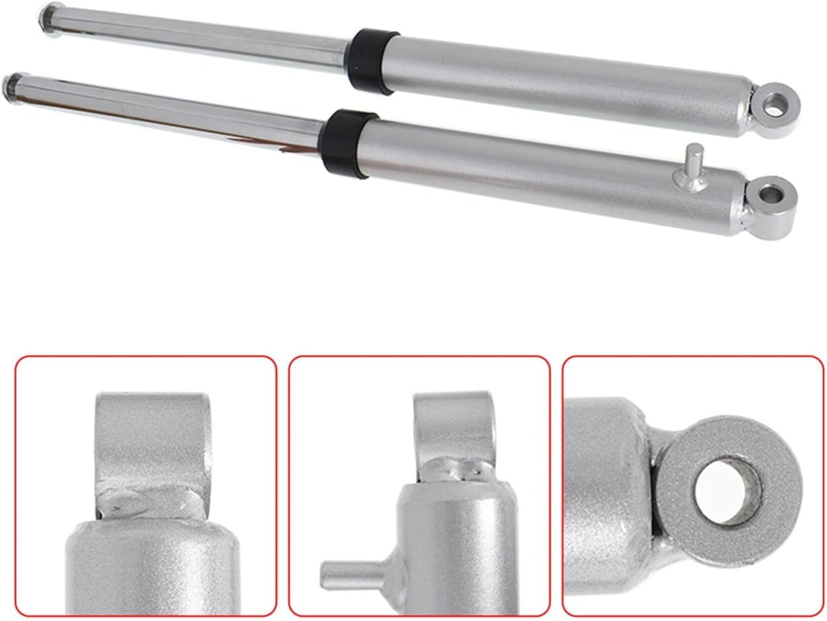 Front Fork Assembly Suspension For Yamaha Pw50 Peewee50 Py50 G50t Silver Metal Forks Sh-f0003-1 470mm Length