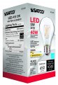 Satco S21103 Medium Bulb In Light Finish 3000k Clear