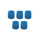 Service Port Cap 5 Pieces 9mm X 1 Ls Blue Replacement For Fjc2613 2613 Plastic Standard Style Fuel Tank Caps 