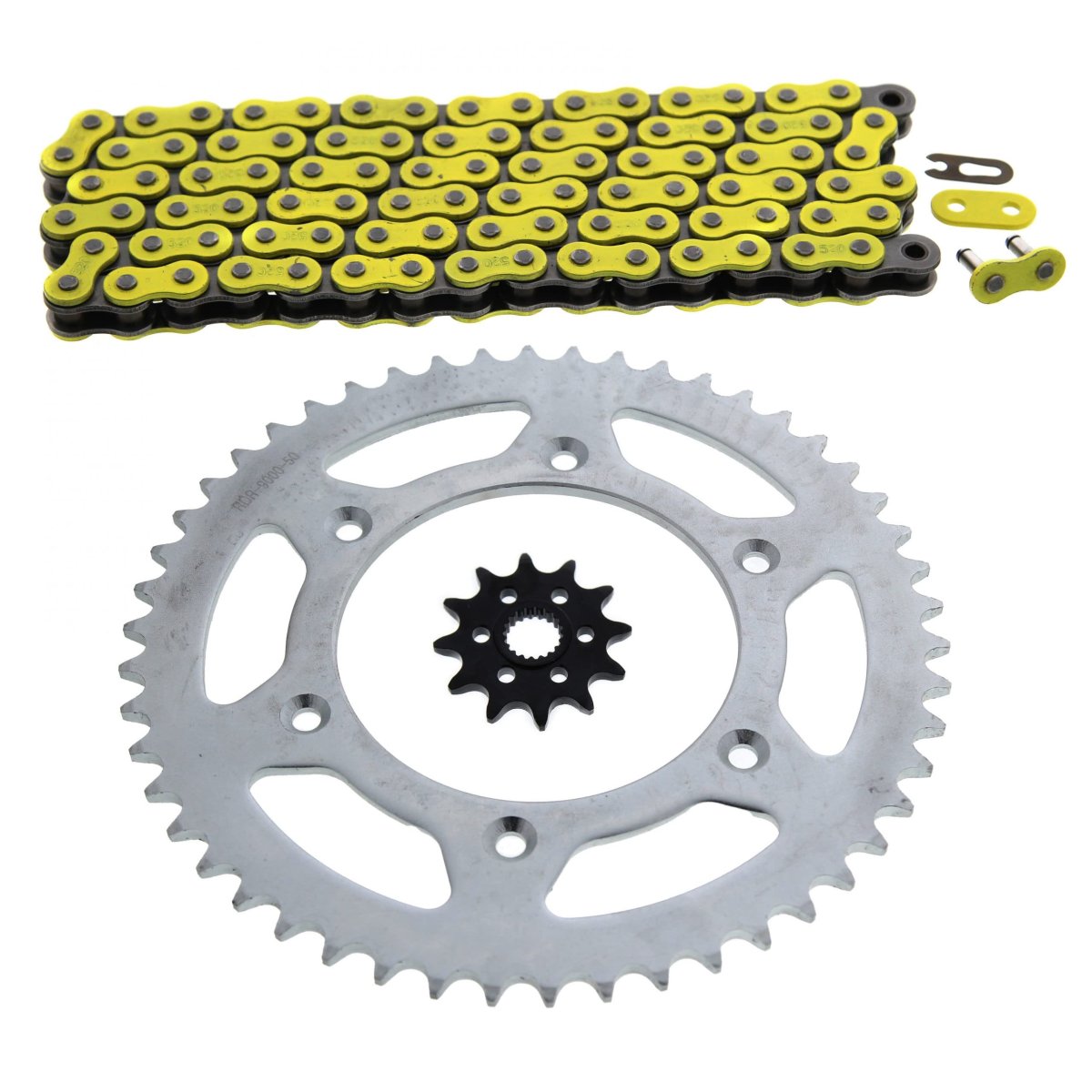 Fits Honda Cr125r 125 R Yellow Chain And Sprocket 12 50 114l