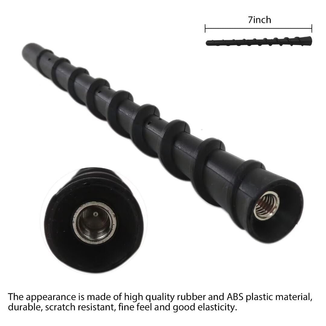 7 Inch Radio Signal Antenna Mast Fits For Fiat 500 Abarth Hatchback 2-door 1 4l 1368cc 83cu In L4 Gas Sohc Turbocharged