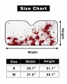 Windshield Sun Shade Blood Hand Horror Spooky Accordion Folding Autoshade For Car Truck Suv Zombie Themed Scary Sun Visor