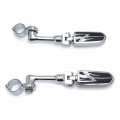Smt Motorcycle Chrome Long Angled Adjustable Highway Mounting Kit Lightning Footrest For V-star Roadstar Suzuki Boulevard 1-1 4