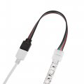 Uxcell 4 Pin 10mm Rgb Led Connector Kit Include 5m Extension Cable Strip To Power Jumper L Shape Connectors Gapless