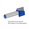 Uxcell 17mm Dia 8mm Shank Bottom Cleaning Router Bit 2 Flutes Carbide Tipped Cutter Uncoated For Woodworking