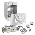 Hubbell-bell 5839-6wrtr Duplex Receptacle Weatherproof Kit White 