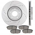 Brakes And Rotors Kits Disc Ceramic Pads Front For 2010-2013 Kiate For Forte Kous And Rotors Kits Disc Rotors Ceramic Pads