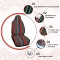 Uxcell Universal Durable Bucket Front Seat Cover Protectors For Car Suv Automotive Rose Red