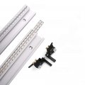 Artisanshow 600mm 45 Type T-tracks With Movable Fixed Scale Aluminum Alloy Slot Left Right Accurate Miter Track Stop Table Saw