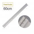 Artisanshow 600mm 45 Type T-tracks With Movable Fixed Scale Aluminum Alloy Slot Left Right Accurate Miter Track Stop Table Saw