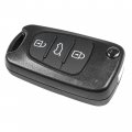 Hqrp Folding Flip Key Fob Shell Remote Case W 3 Buttons For Hyundai I20 I30 I35 Ix20 Ix35