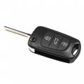 Hqrp Folding Flip Key Fob Shell Remote Case W 3 Buttons For Hyundai I20 I30 I35 Ix20 Ix35