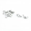 A13120600ux0622 8 Mm M8 Wingnut Set Hardware Silver Tone Thumb Nut Fasteners Zinc Plated Pack Of 10 