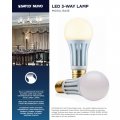 Satco S11491 2 Count Soft White Light Color Led Three-way Lamp Shape P5 E39d Mogul Base 3k Temperature 1300l 2900l 4100l Finish