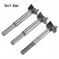 Uxcell Forstner Wood Boring Drill Bits 21mm 22mm 23mm Dia Hole Saw Carbide Alloy Steel Tip Round Shank Cutting For Hinge